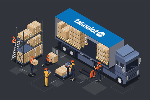 Takealot distribution truck being loaded at warehouse – OneBeat helps sellers replenish stock efficiently across all DCs including Johannesburg, Cape Town, and Durban