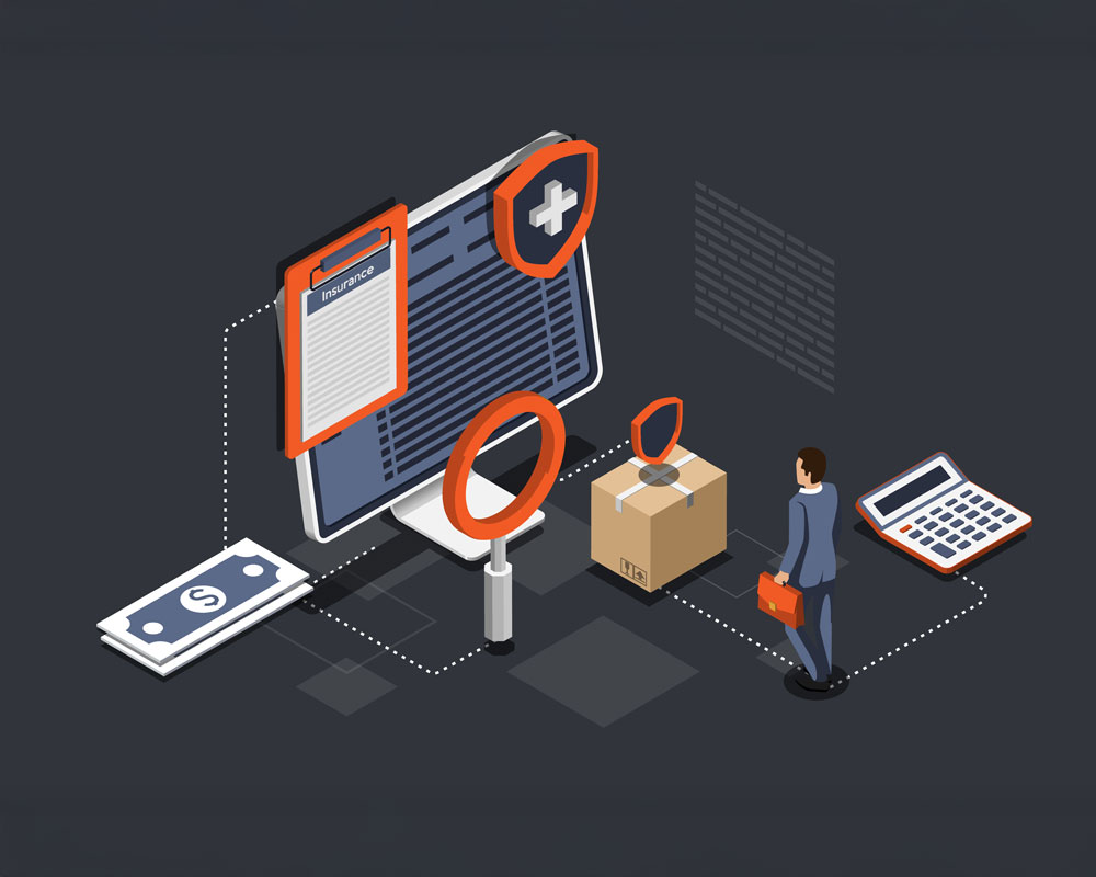 Supply-Chain-Optimization-Technology Ver 2 Businessman evaluating supply chain optimization using technology and data tools